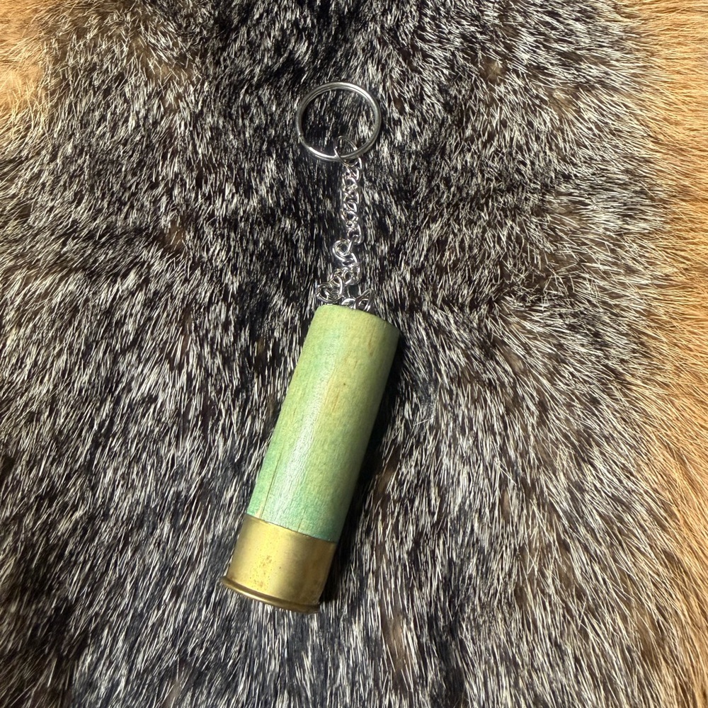 Bluish and Gold Keychain